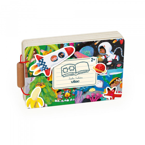 Livre puzzles pour enfant le voyage Vilac