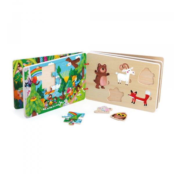 Livre puzzles pour enfant le voyage Vilac