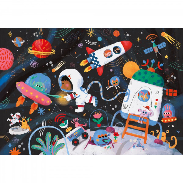 Livre puzzles pour enfant le voyage Vilac