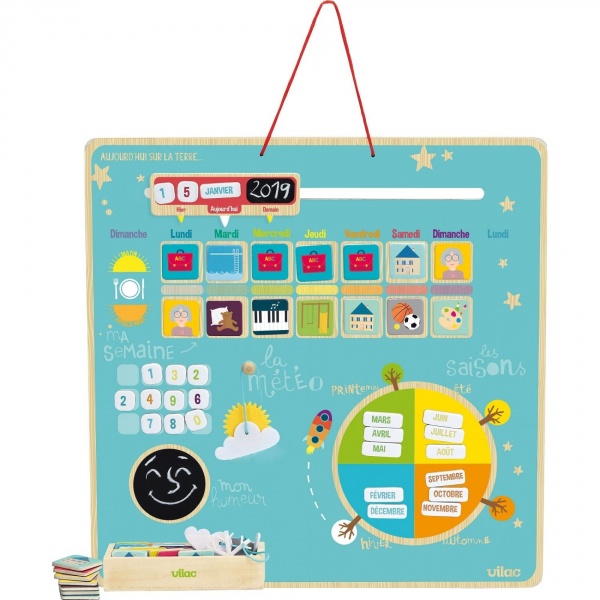 Semainier magnétique aujourd'hui sur la terre Vilac