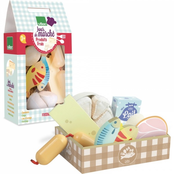 Panier de produits frais jour de marché Vilac