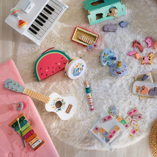 Guitare pour enfant en bois naturel Vilac