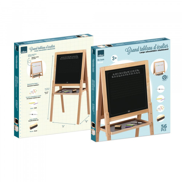 Grand tableau en bois double face pour enfant Vilac