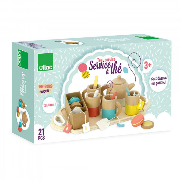 Dinette en bois pour enfant service à thé Vilac
