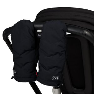 Moufles de poussette adulte black Voksi