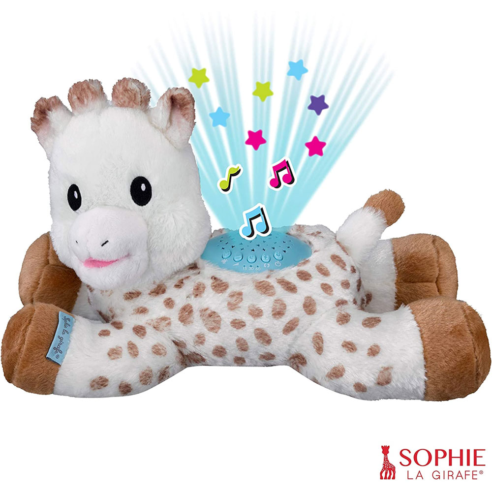 Doudou avec attache-sucette (Sophie la girafe)