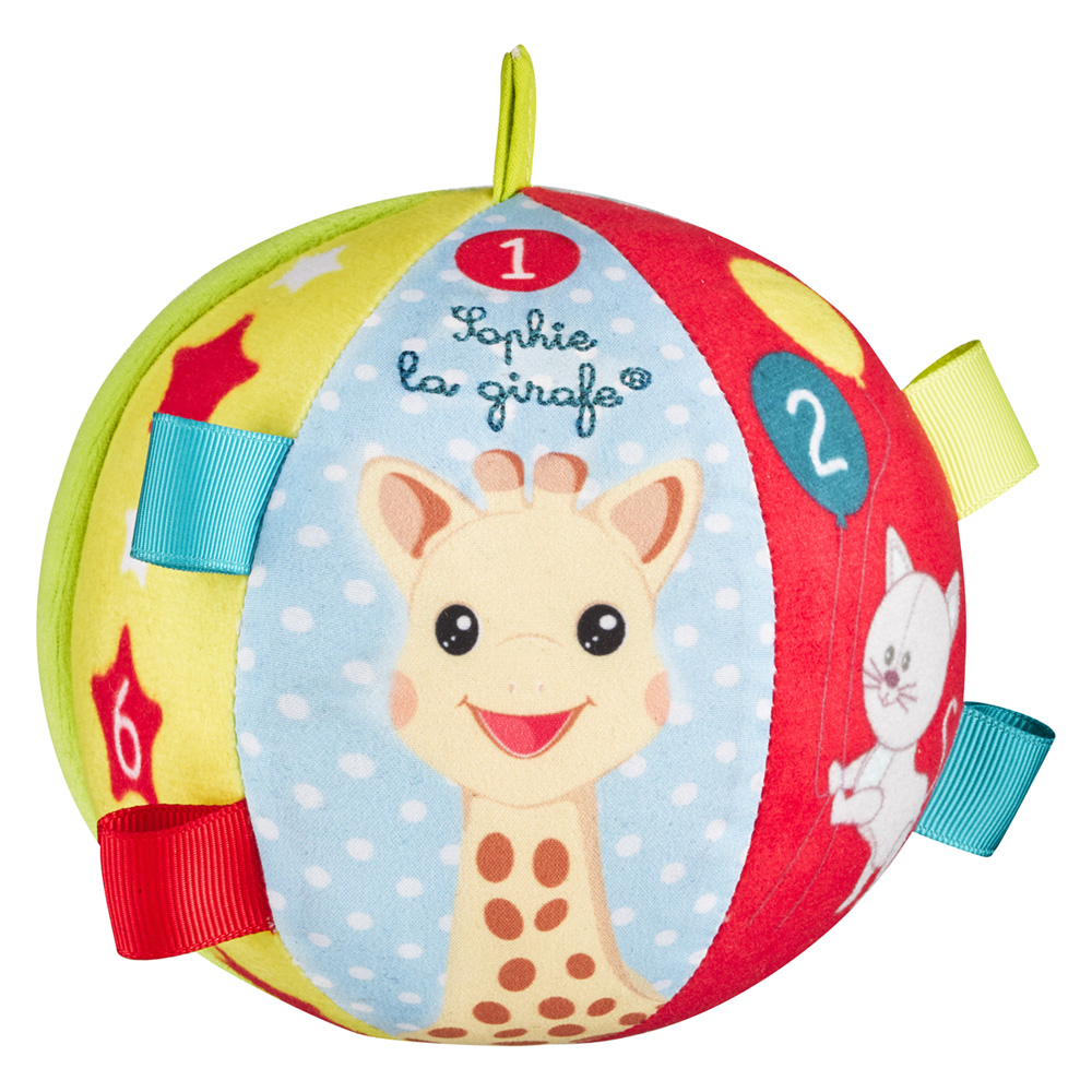 Coussin câlin et activités d'éveil Sophie la girafe