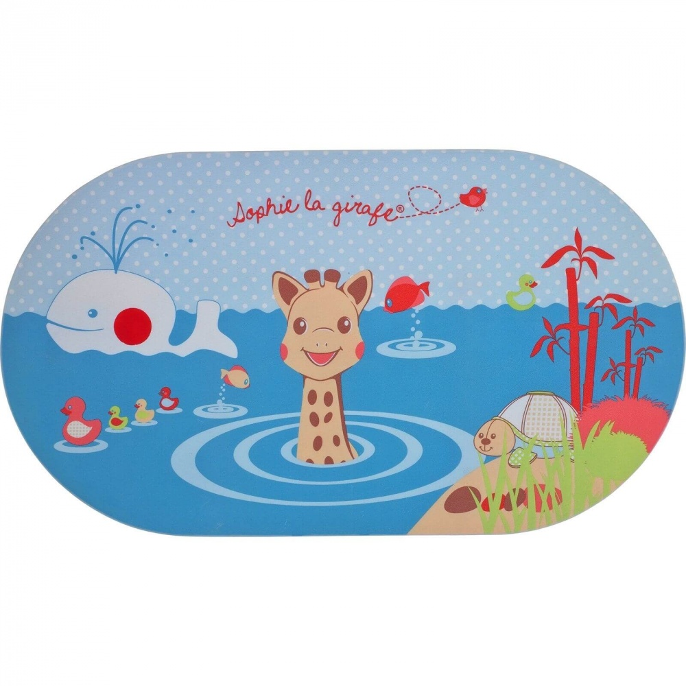 Tapis de bain avec indicateur de température sophie la girafe de Vulli sur  allobébé