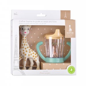 Coffret sophie la girafe et tasse anti-fuite Vulli