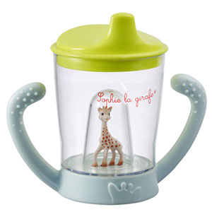 Tasse anti-fuite mascotte sophie la girafe