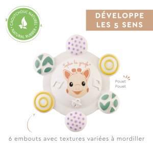 Anneau de dentition sonore (à base de caoutchouc naturel) Vulli