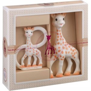 Coffret naissance prêt à offrir sophie la girafe et anneau de dentition Vulli