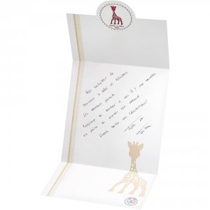 Coffret sophie la girafe et lange 120 x 120 cm Vulli