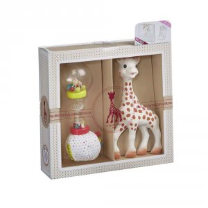 Coffret naissance prêt à offrir sophie la girafe + hochet soft maracas Vulli