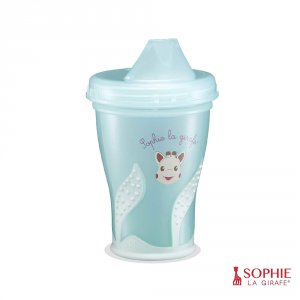 Verre d'apprentissage anti-fuite sophie la girafe Vulli