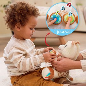 Jouet d'éveil bébé peluche touch & music sophie la girafe Vulli