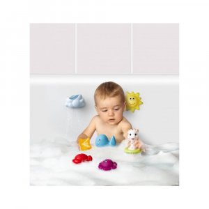 Jouet de bain 7 aspergeurs le monde marin Vulli