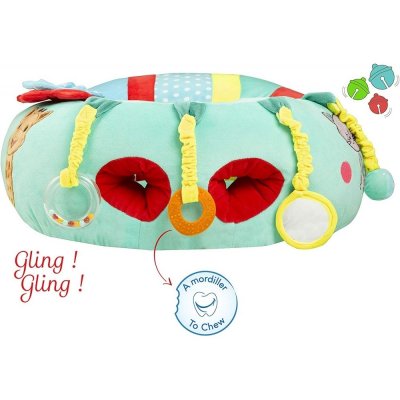 Fauteuil baby seat & play sophie la girafe vert et rouge