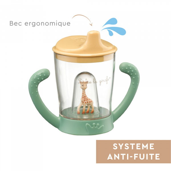 Coffret sophie la girafe et tasse anti-fuite Vulli