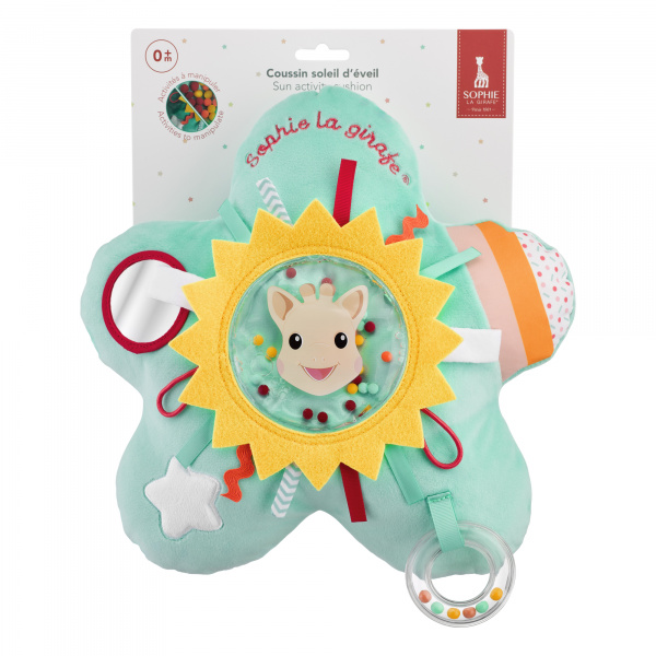 Coussin d'éveil soleil sophie la girafe Vulli