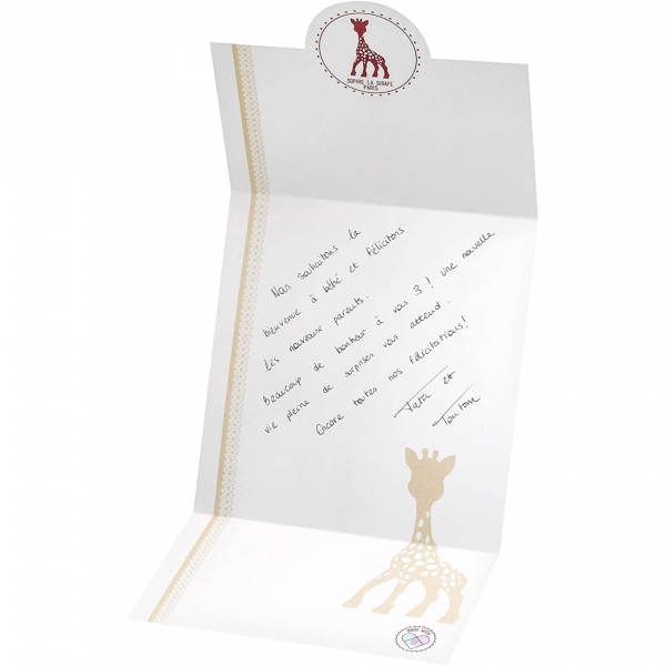 Coffret sophie la girafe et lange 120 x 120 cm Vulli