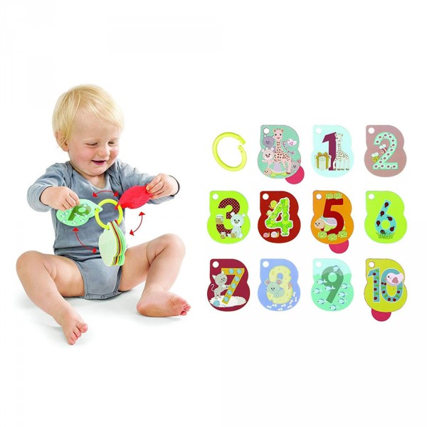 Livre bébé imagier numero'golo sophie la girafe Vulli