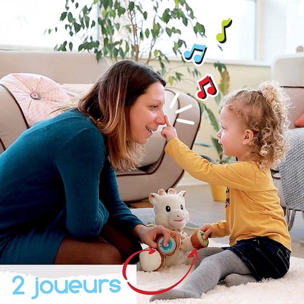 Jouet d'éveil bébé peluche touch & music sophie la girafe Vulli