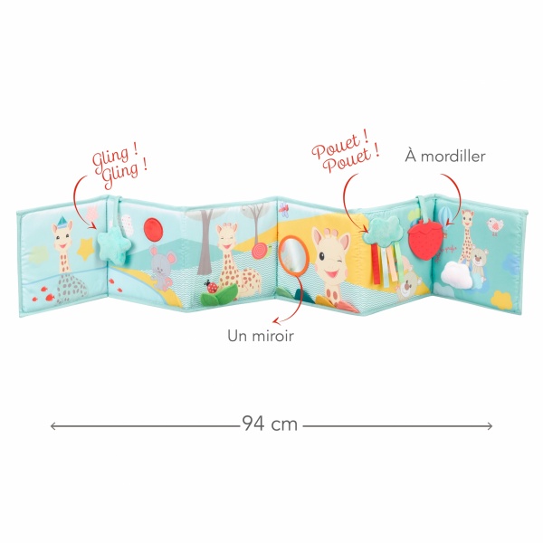 Livre d'éveil à déplier sophie la girafe Vulli