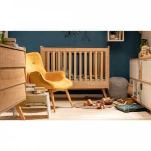 Chambre bébé duo lit 70x140 + commode bois - collection vintage Vox