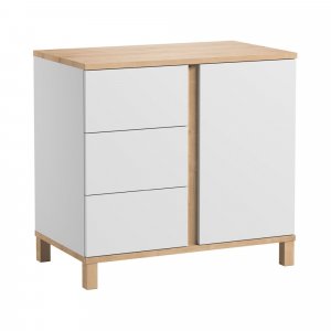Chambre bébé duo lit 70x140 + commode blanc altitude Vox