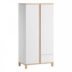 Chambre bébé trio lit 70x140 + commode + armoire blanc altitude Vox