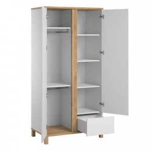 Chambre bébé trio lit 70x140 + commode + armoire blanc altitude Vox