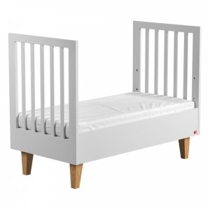 Lit 70x140 blanc et bois lounge Vox