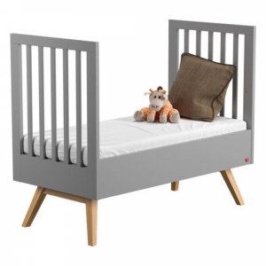 Chambre bébé duo lit 70x140 + commode gris nautis Vox
