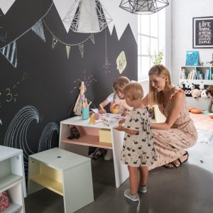 Tabouret vert et jaune tuli Vox