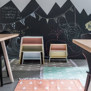 Tabouret vert et jaune tuli Vox