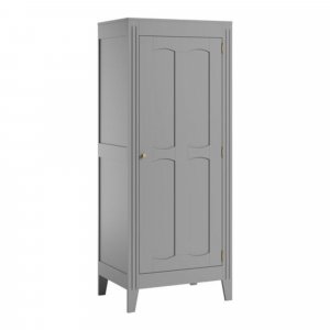 Chambre bébé trio lit 70x140 + commode + armoire gris clair milenne Vox