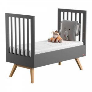 Chambre bébé duo lit 70x140 + commode gris nature Vox