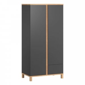 Armoire graphite et bois 2 portes altitude Vox