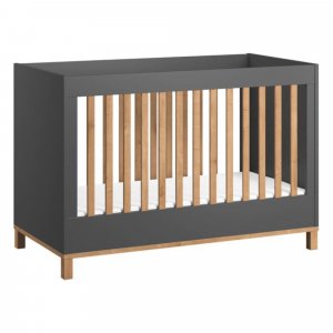 Lit 70x140 graphite et bois altitude Vox