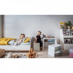 Lit 70x140 blanc et bois altitude Vox