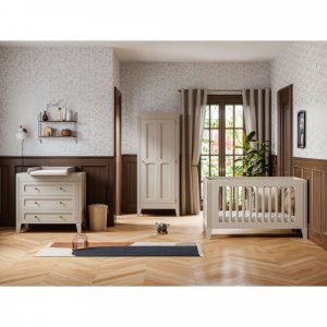 Chambre duo lit 70x140 + commode sable beige - collection milenne Vox