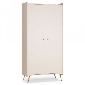Chambre trio lunea beige lit 70x140 + commode + armoire 2 portes Vox