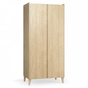 Chambre trio muve chêne lit 70x140 cm + commode + armoire 2 portes Vox