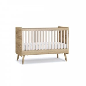 Lit bébé évolutif 70 x 140 cm vintage fresh chêne/sable beige Vox