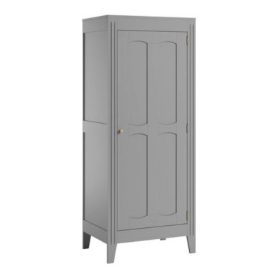 Armoire 1 porte gris clair milenne