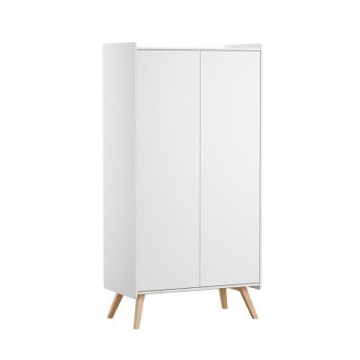 Armoire 2 portes vintage blanc