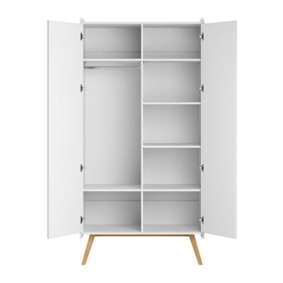 Armoire 2 portes vintage blanc