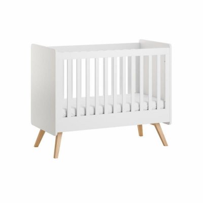 Lit bébé 60x120 cm vintage blanc
