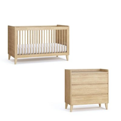 Chambre duo muve chêne lit 70x140 cm + commode